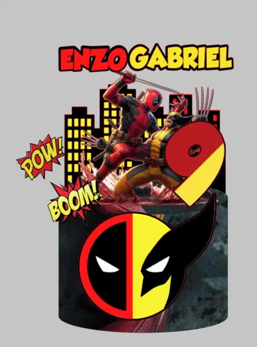 Arquivo de Corte Topo de Bolo Deadpool & Wolverine