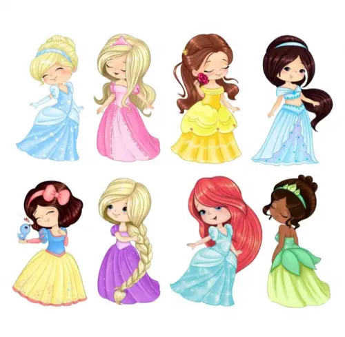 Arquivo digital Princesas Disney cute