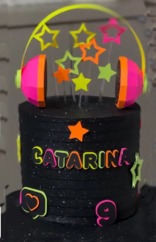 Arquivos de Corte topo de bolo  Balada neon