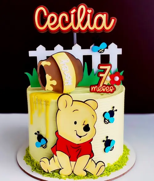 Arquivo topo de bolo ursinho pooh