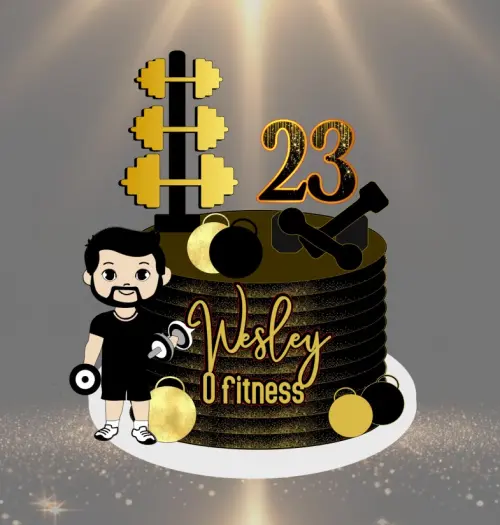 Arquivo de corte Topo de Bolo musculação Fitness