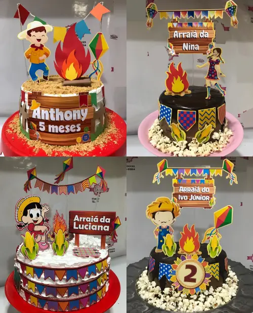 Arquivo de corte topos de bolo festa junina