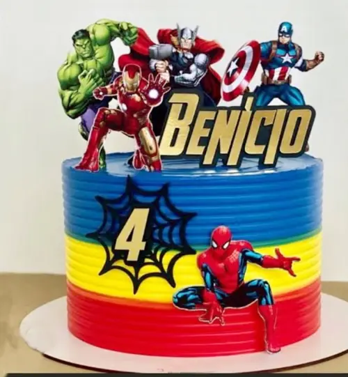 Arquivo de Corte topo de bolo vingadores