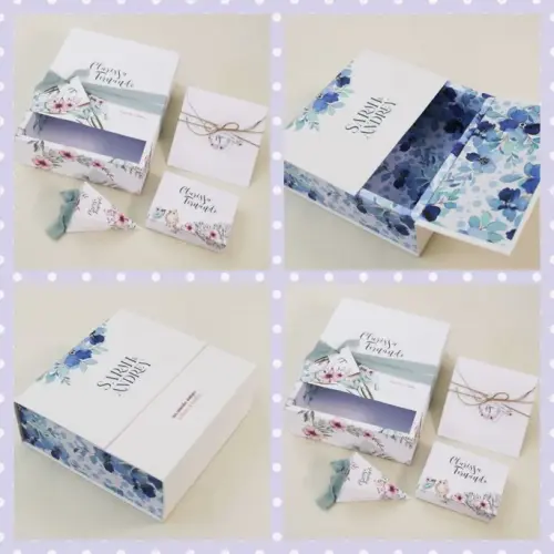 Arquivo de Corte Caixas Casamento floral