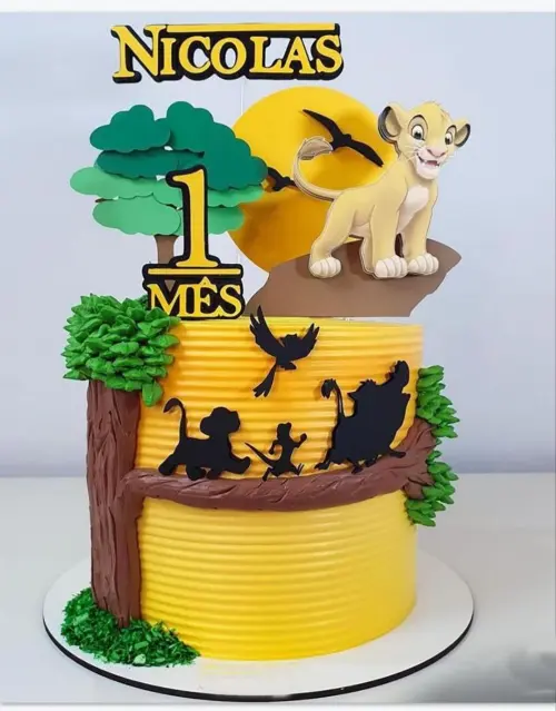 Arquivo de Corte topo de bolo rei leão