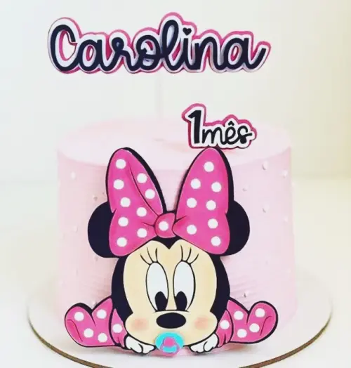 Arquivo de Corte Topo de Bolo minnie baby