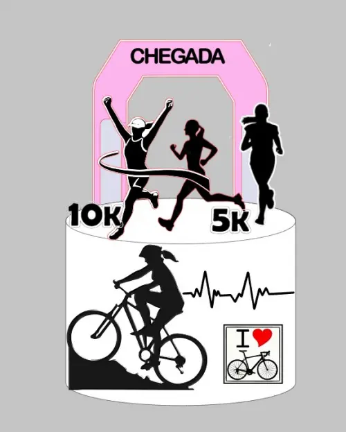 Arquivo de corte Topo de corrida feminina