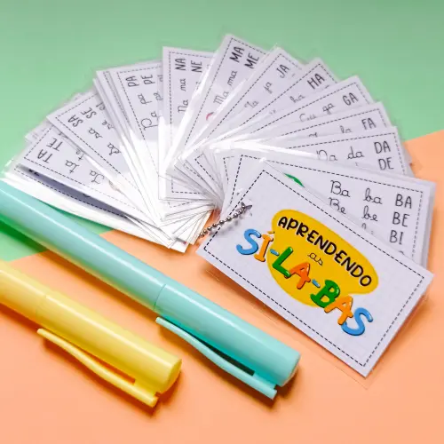 Arquivo de Corte Chaveiro Etiquetas Silabas