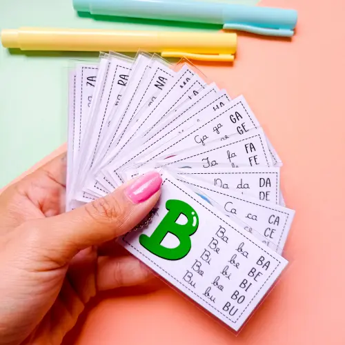 Arquivo de Corte Chaveiro Etiquetas Silabas