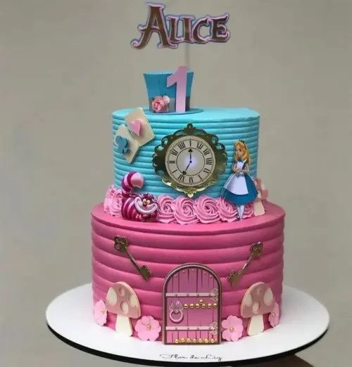 Arquivo de Corte topo de bolo Alice no Pais das Maravilhas