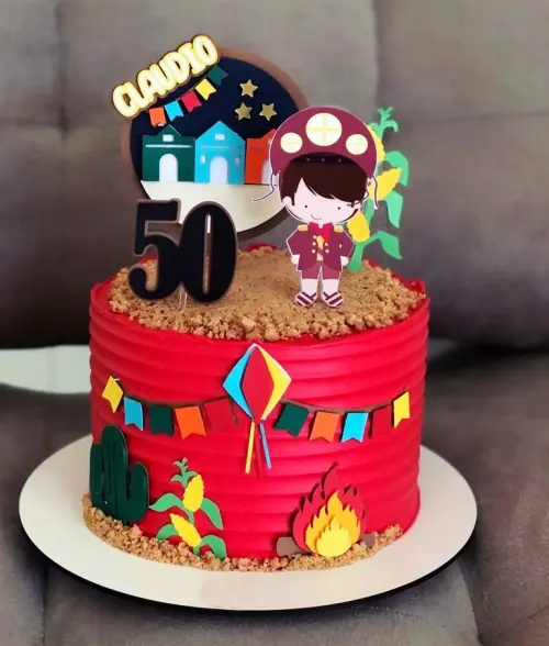 Arquivo  topo de bolo arraia lampiao