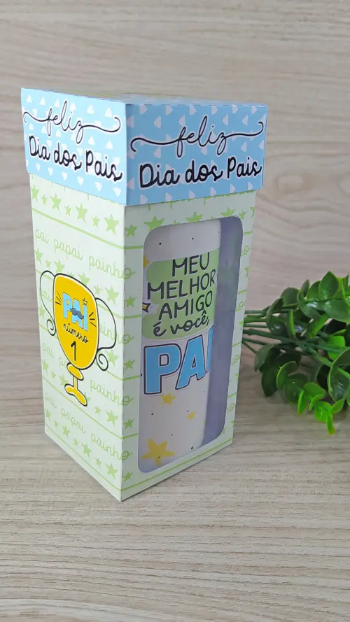 Arquivos de corte caixa copo dia dos pais