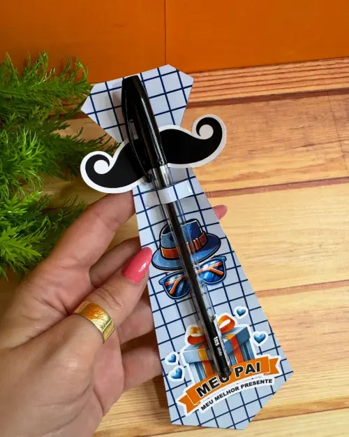 Arquivo digital card caneta gravata dia dos pais