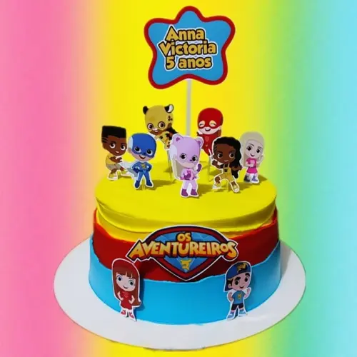 Arquivo de Corte Topo de Bolo os Aventureiros