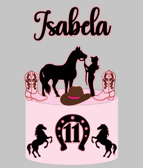 Arquivo de corte topo de bolo boiadeira