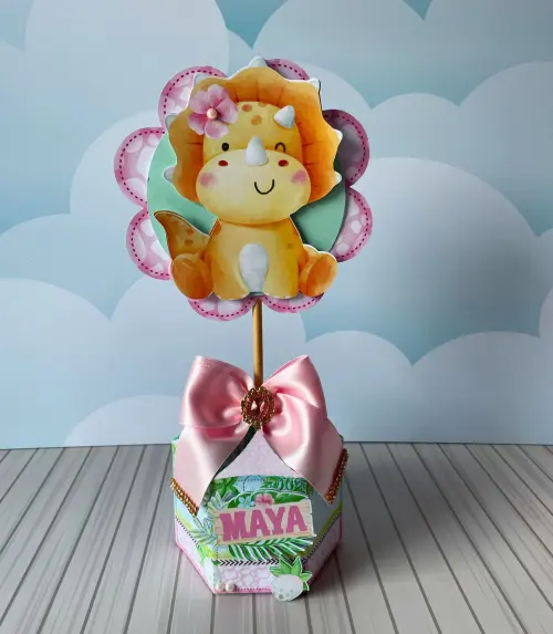 Arquivos de Corte kit dinossauro rosa