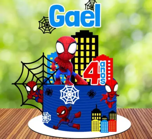 Aquivos de Corte topo de bolo homem aranha cute