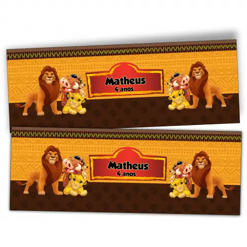 Arquivo Digital arte para lata de leite rei leao