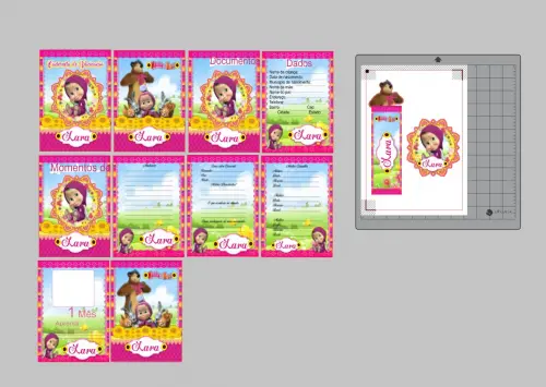 Arquivo Digital Caderneta masha e o urso