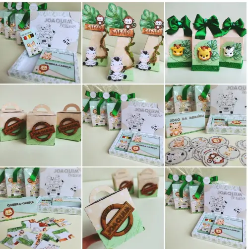 Arquivo de Corte Kit Safari Aquarela