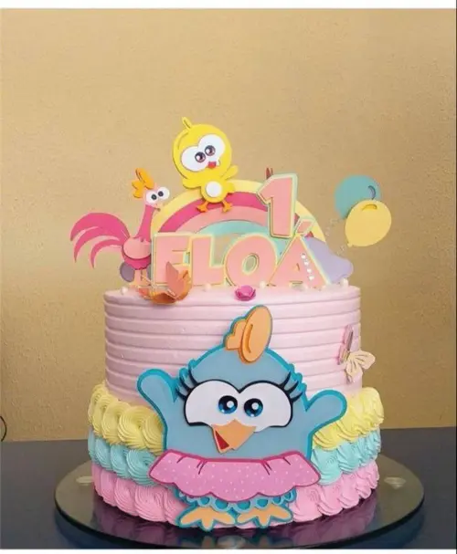 Arquivo de Corte Topo Galinha Pintadinha  em camadas