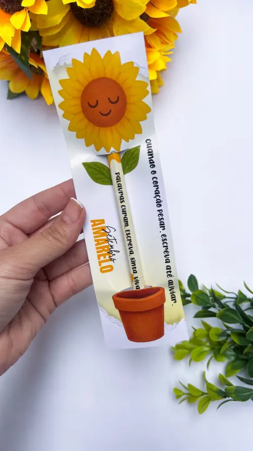 Arquivo de corte cartão lapis setembro amarelo