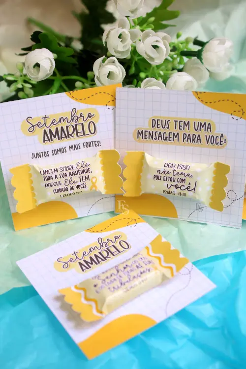 Arquivo de corte cartão balinha setembro amarelo