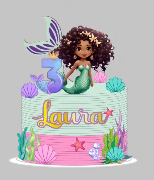 Arquivo de Corte topo sereia negra