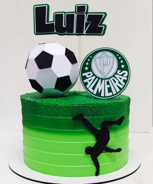 Arquivo de corte topo de bolo palmeiras bola 3D