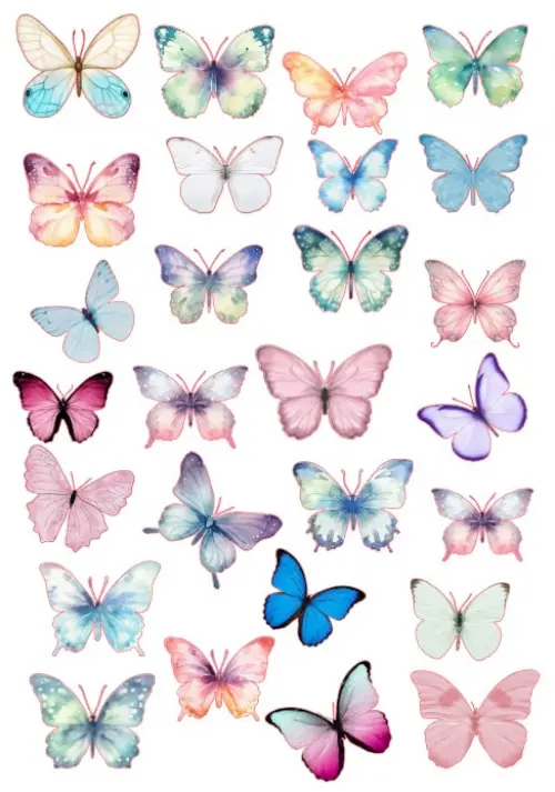 Arquivo de Corte Borboletas Sortidas