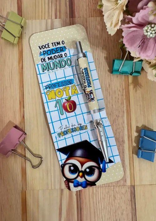 Arquivo de corte card caneta Dia dos Professores