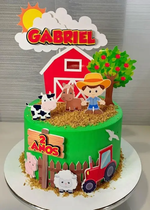 Arquivo de Corte topo fazendinha menino