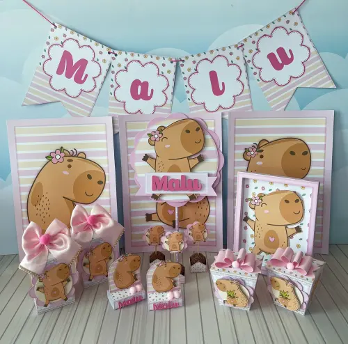 Arquivo de corte kit capivara