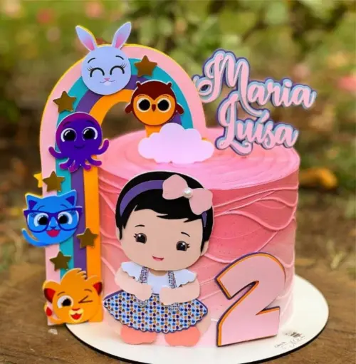 Arquivo de corte topo bolofofos menina