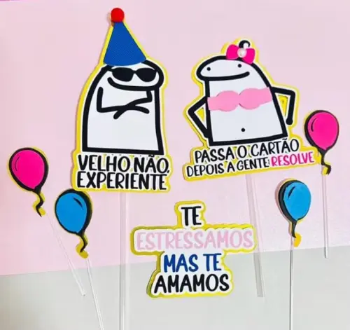 Arquivo de corte Topo de Bolo flork velho experiente