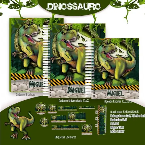 Arquivos Digitais Combo Escolar Dinossauros