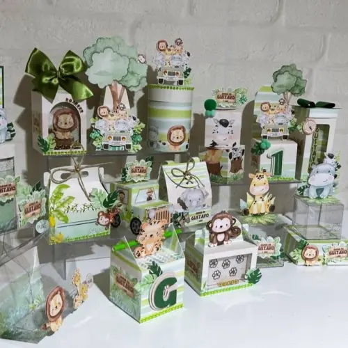 Arquivo de Corte Kit Safari Aquarela