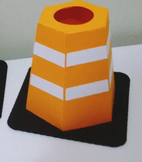 Arquivo de corte caixa Cone Transito