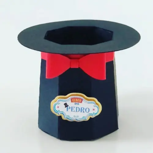 Arquivo de Corte Caixa Cartola Circo Menino