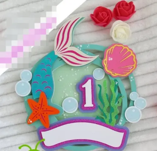 Arquivo de Corte topo sereia circulo