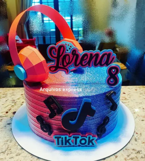 Arquivo de Corte Topo Tiktok Fone 3d