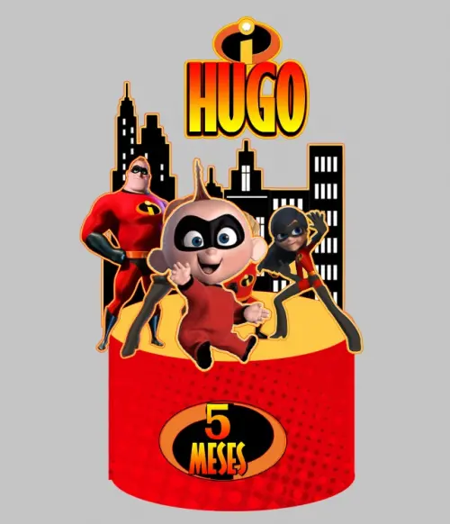 Arquivo de Corte Topo de bolo Os incriveis