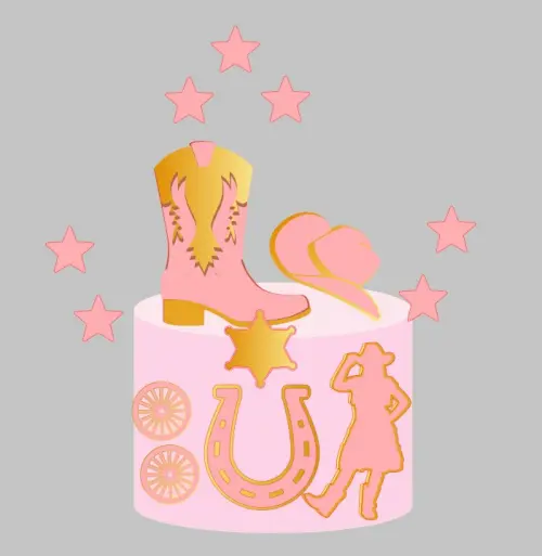 Arquivo de Corte Topo de Bolo Boiadeira