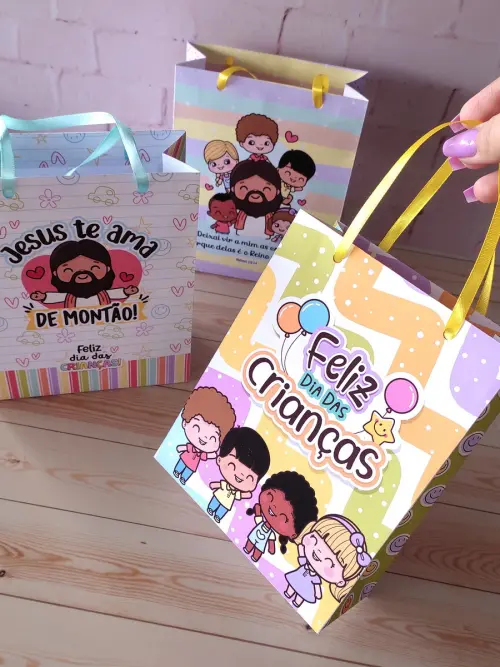 Arquivo de Corte Sacolinha Dia das Crianças