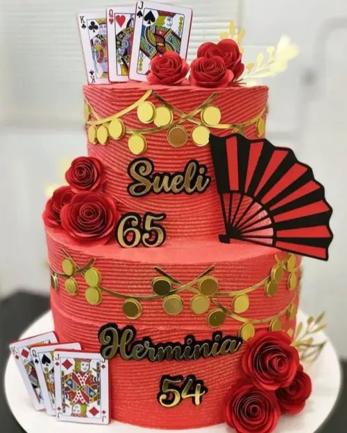 Arquivo Corte Topo de bolo cartas cigana