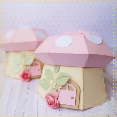 Arquivo de Corte Caixa Cogumelo