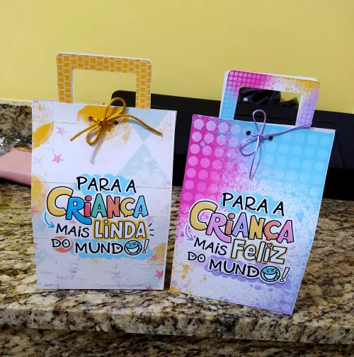 Arquivo de Corte Sacolinha Dia das Crianças