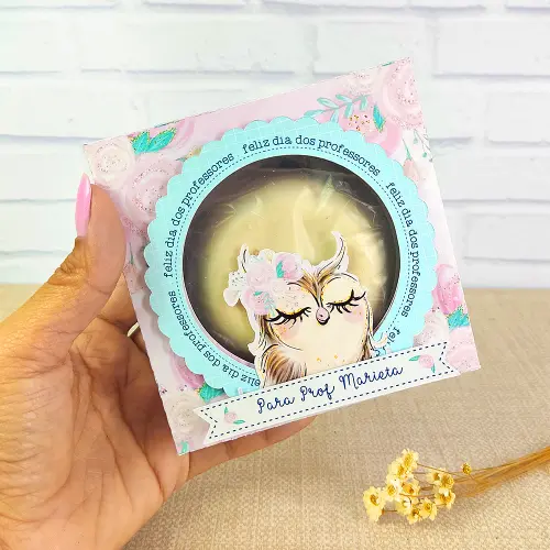 Arquivo de Corte Caixa  sabonete dia dos Professores