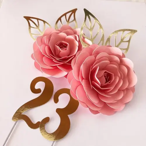 Arquivo de corte topo flores e folhas