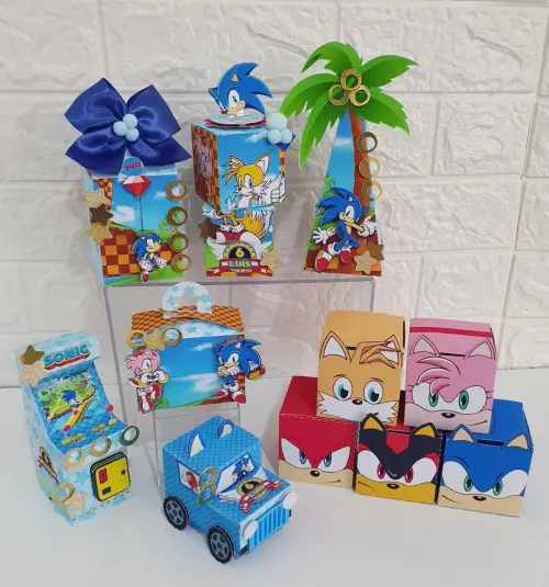 Arquivos de Corte kit Sonic  aquarela